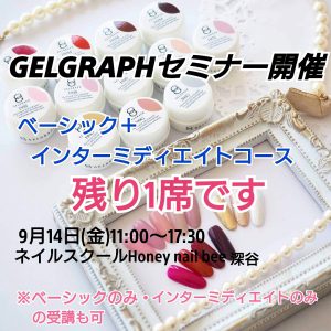 GELGRAPHディプロマセミナー(ベーシック+インターミディエイトコース)